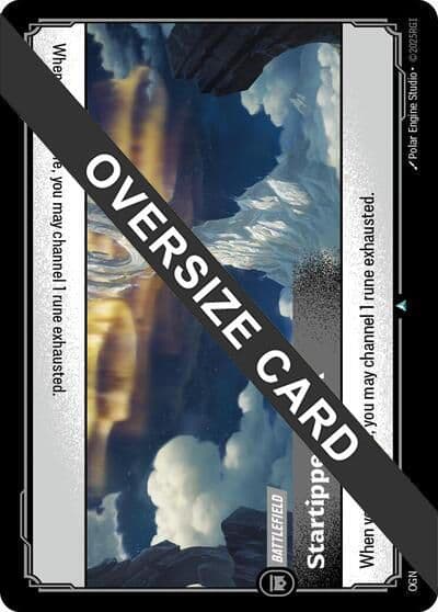 Startipped Peak Oversized Origins: Proving Grounds Riftbound card