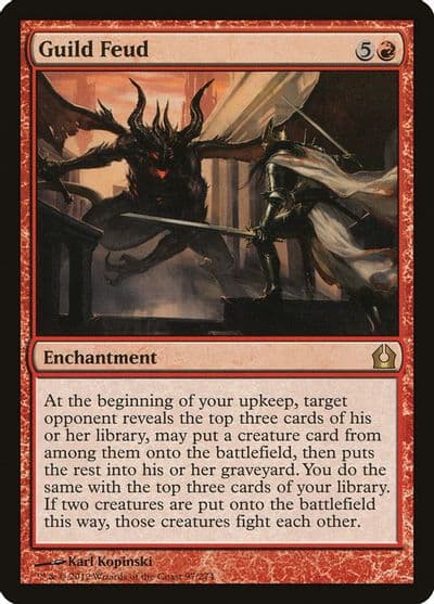 Guild Feud Return to Ravnica Magic card
