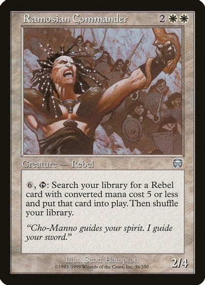 Ramosian Commander Mercadian Masques Magic card