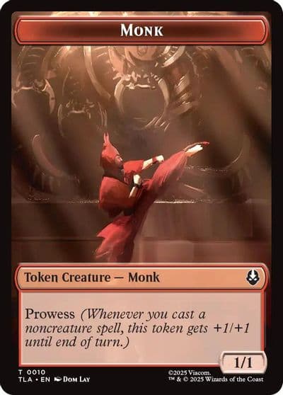 Monk Clue 0017 Double Sided Token Avatar: The Last Airbender Magic card