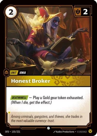 Honest Broker Spiritforged Riftbound card