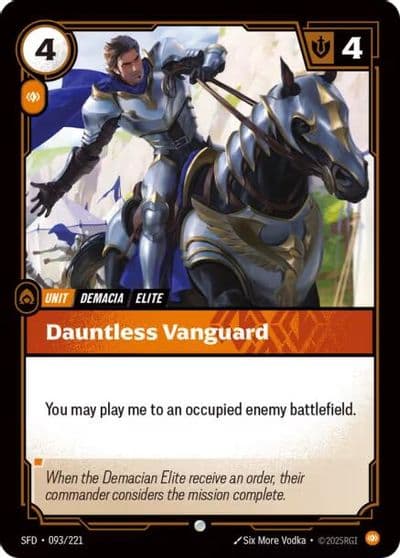 Dauntless Vanguard Spiritforged Riftbound card