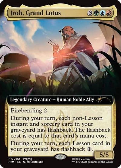 Iroh Grand Lotus Extended Art Unique and Miscellaneous Promos Magic card