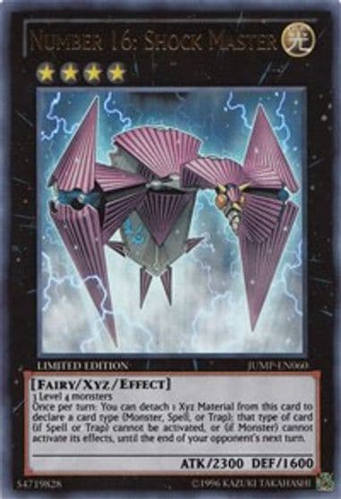 Number 16 Shock Master Shonen Jump Magazine Promos Yu-Gi-Oh! card