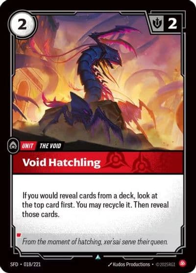 Void Hatchling Spiritforged Riftbound card