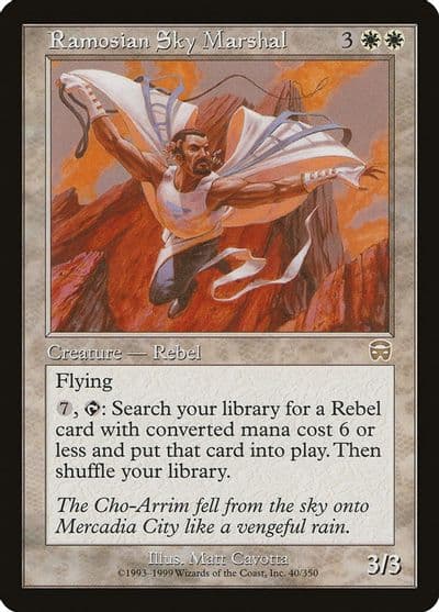 Ramosian Sky Marshal Mercadian Masques Magic card