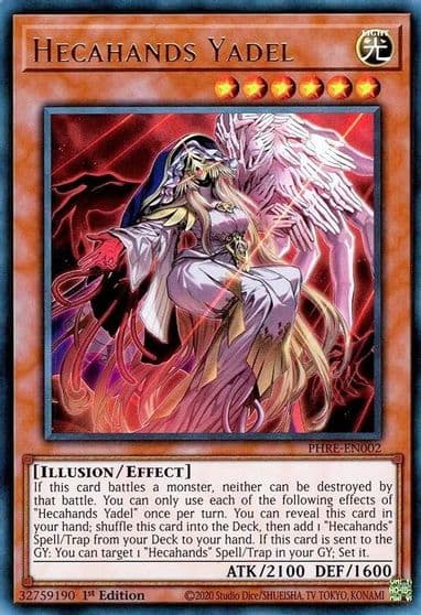 Hecahands Yadel Phantom Revenge Yu-Gi-Oh! card