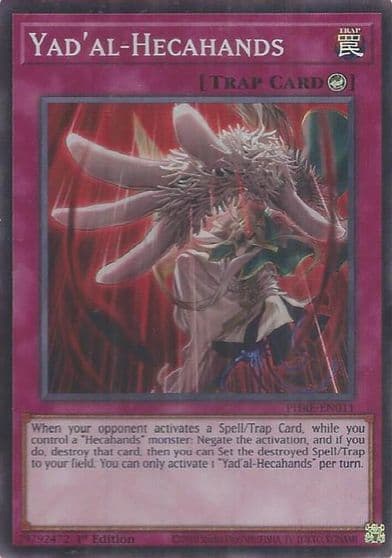 Yadal Hecahands Super Rare Phantom Revenge Yu-Gi-Oh! card