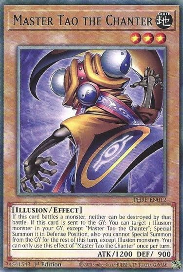 Master Tao the Chanter Phantom Revenge Yu-Gi-Oh! card