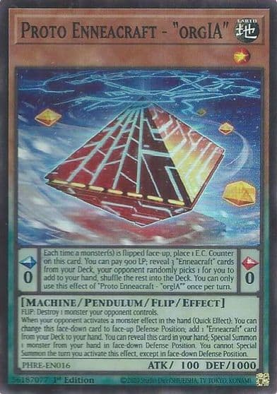 Proto Enneacraft orgIA Super Rare Phantom Revenge Yu-Gi-Oh! card
