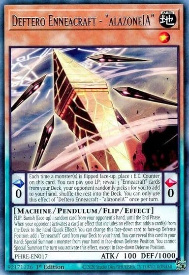 Deftero Enneacraft alazoneIA Phantom Revenge Yu-Gi-Oh! card