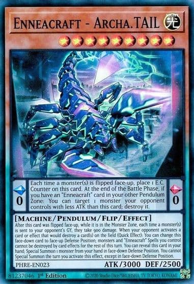Enneacraft ArchaTAIL Phantom Revenge Yu-Gi-Oh! card