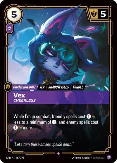 Vex Cheerless Spiritforged Riftbound card