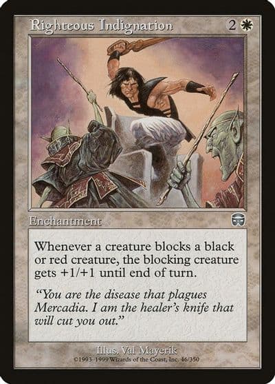 Righteous Indignation Mercadian Masques Magic card