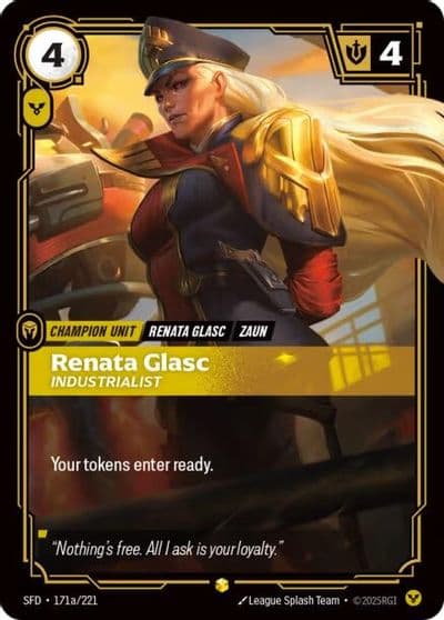 Renata Glasc Industrialist Alternate Art Spiritforged Riftbound card