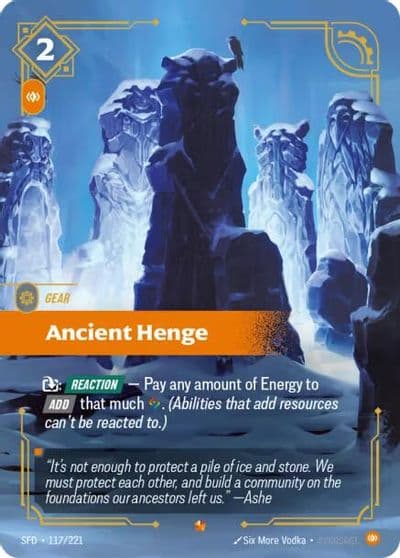 Ancient Henge Spiritforged Riftbound card