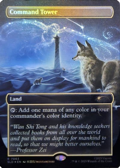 Command Tower 7063 Rainbow Foil Secret Lair Drop Series Magic card