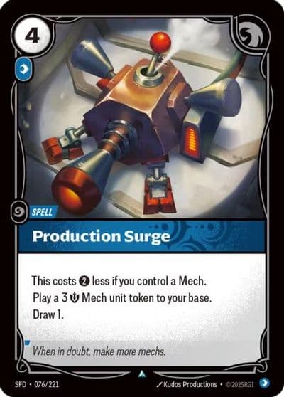 Production Surge Spiritforged Riftbound card