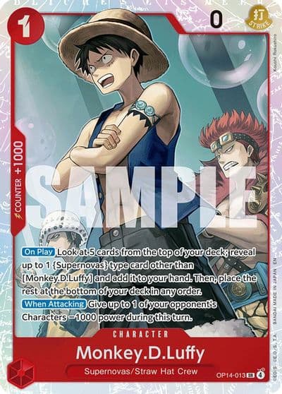 MonkeyDLuffy OP14 013 The Azure Sea's Seven One Piece card