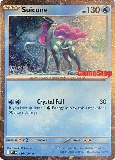 Suicune (Cosmos Holo) (Gamestop Exclusive) Miscellaneous Cards & Products Pokemon card