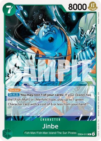 Jinbe EB04 015 The Azure Sea's Seven One Piece card