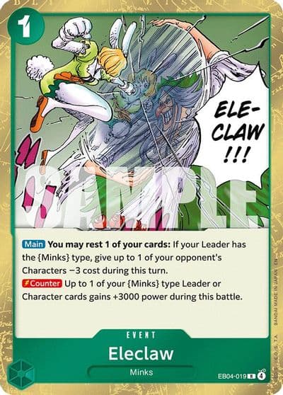 Eleclaw The Azure Sea's Seven One Piece card