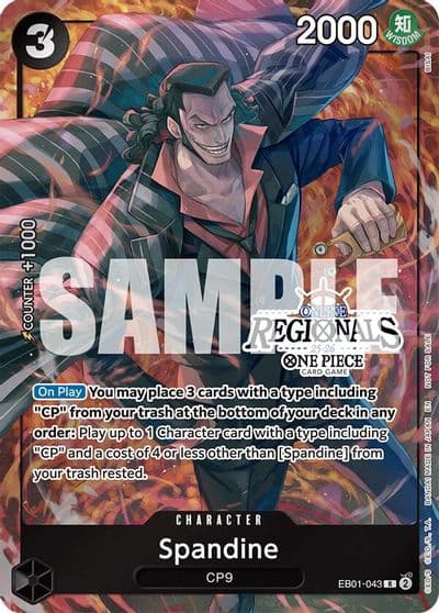 Spandine Online Regional Participation Pack 2025 Vol1 One Piece Promotion Cards One Piece card