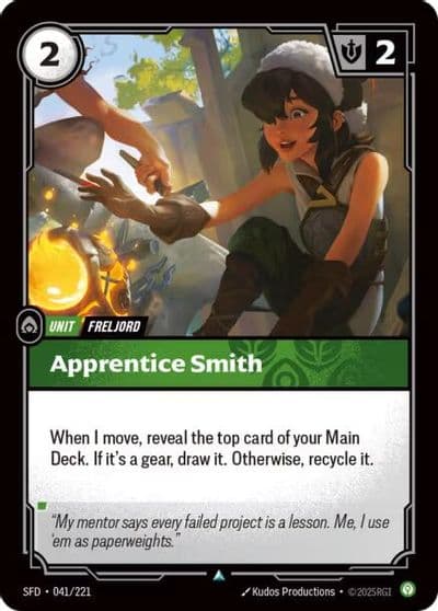 Apprentice Smith Spiritforged Riftbound card
