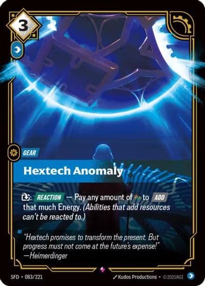 Hextech Anomaly Spiritforged Riftbound card