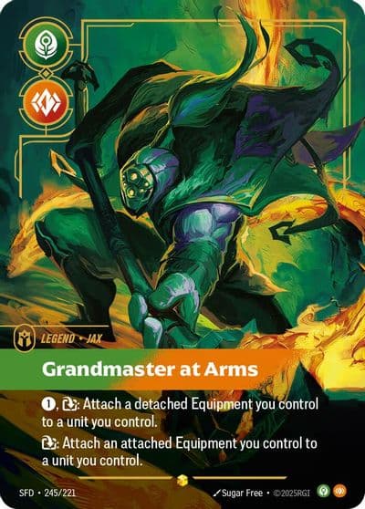 Jax Grandmaster At Arms Overnumbered Spiritforged Riftbound card