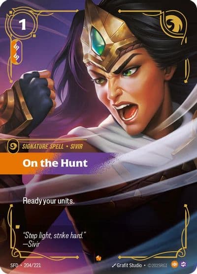 On the Hunt Spiritforged Riftbound card