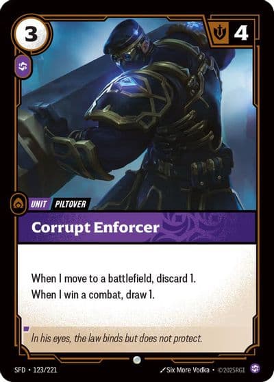 Corrupt Enforcer Spiritforged Riftbound card