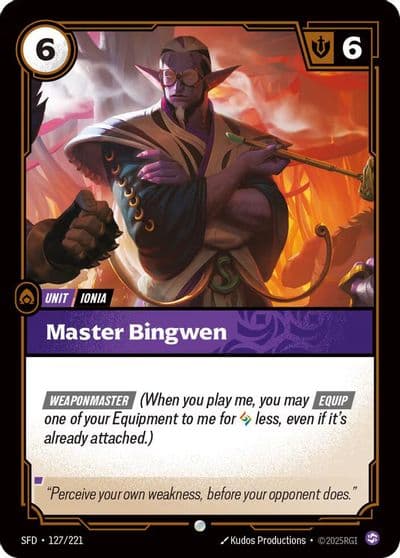 Master Bingwen Spiritforged Riftbound card