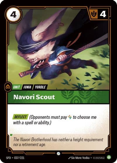 Navori Scout Spiritforged Riftbound card