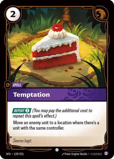 Temptation Spiritforged Riftbound card