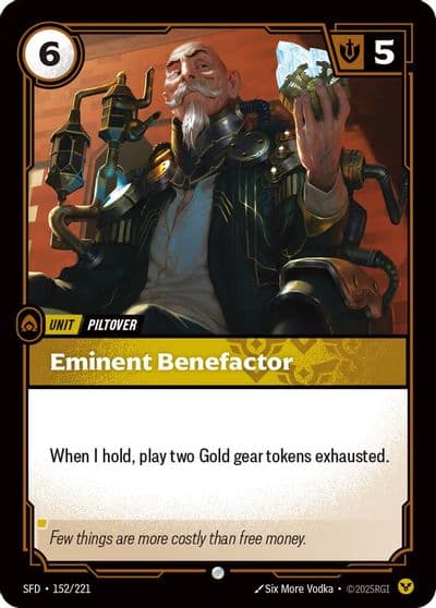 Eminent Benefactor Spiritforged Riftbound card