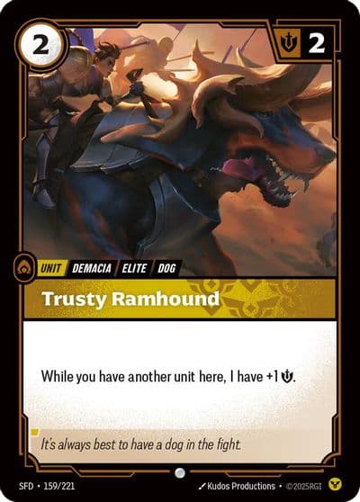 Trusty Ramhound Spiritforged Riftbound card