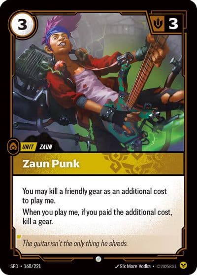 Zaun Punk Spiritforged Riftbound card