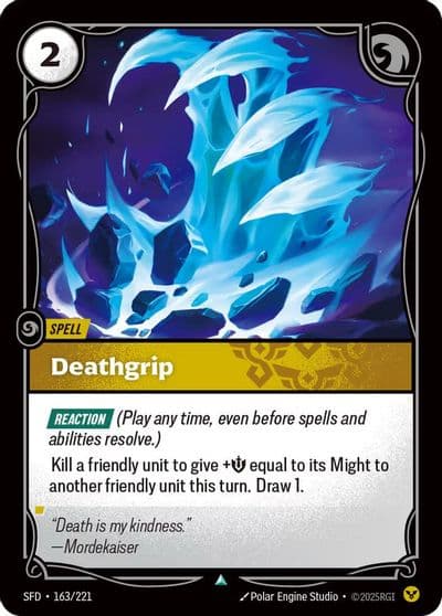 Deathgrip Spiritforged Riftbound card