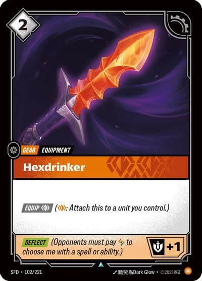 Hexdrinker Spiritforged Riftbound card