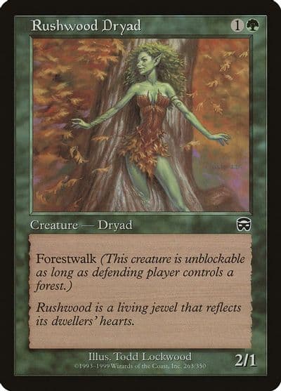 Rushwood Dryad Mercadian Masques Magic card