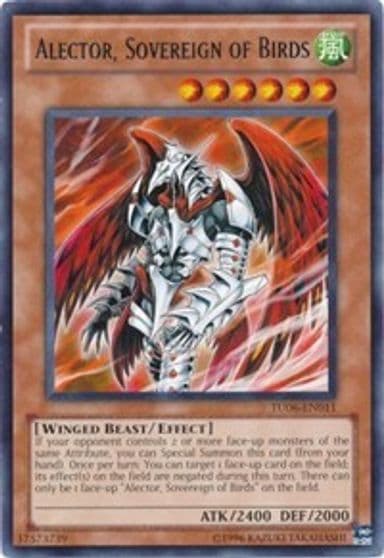 Alector Sovereign of Birds Turbo Pack: Booster Six Yu-Gi-Oh! card