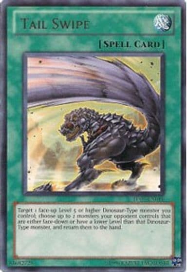 Tail Swipe Turbo Pack: Booster Seven Yu-Gi-Oh! card