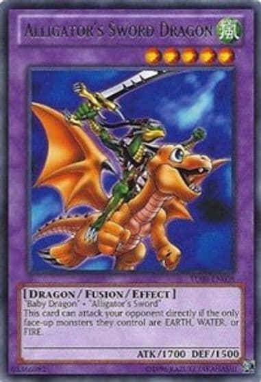 Alligators Sword Dragon Turbo Pack: Booster Eight Yu-Gi-Oh! card