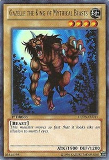 Gazelle the King of Mythical Beasts Legendary Collection 3: Yugi's World Yu-Gi-Oh! card
