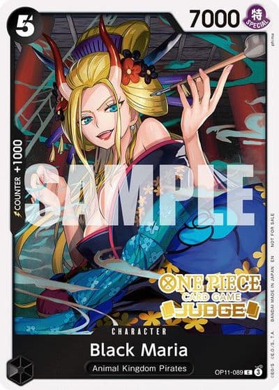 Black Maria Judge Pack Vol 7 One Piece Promotion Cards One Piece card
