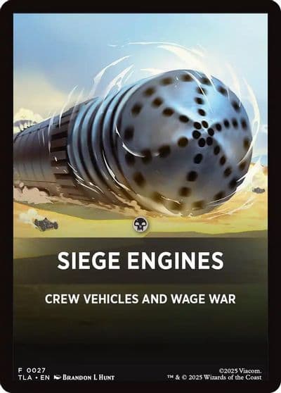 Siege Engines Theme Card Avatar: The Last Airbender Magic card
