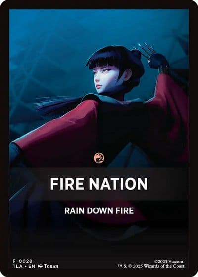 Fire Nation Theme Card Avatar: The Last Airbender Magic card