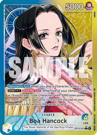 Boa Hancock OP14 041 Alternate Art The Azure Sea's Seven One Piece card