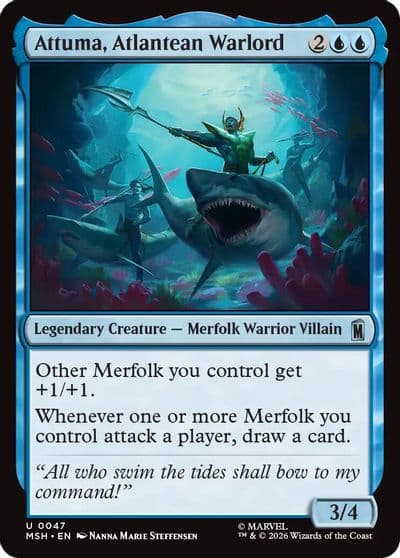 Attuma Atlantean Warlord Marvel Super Heroes Magic card
